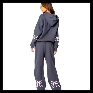 💕Edikted Booney Bow Detail Sweatshirt & Sweatpants Outfit NWT💕